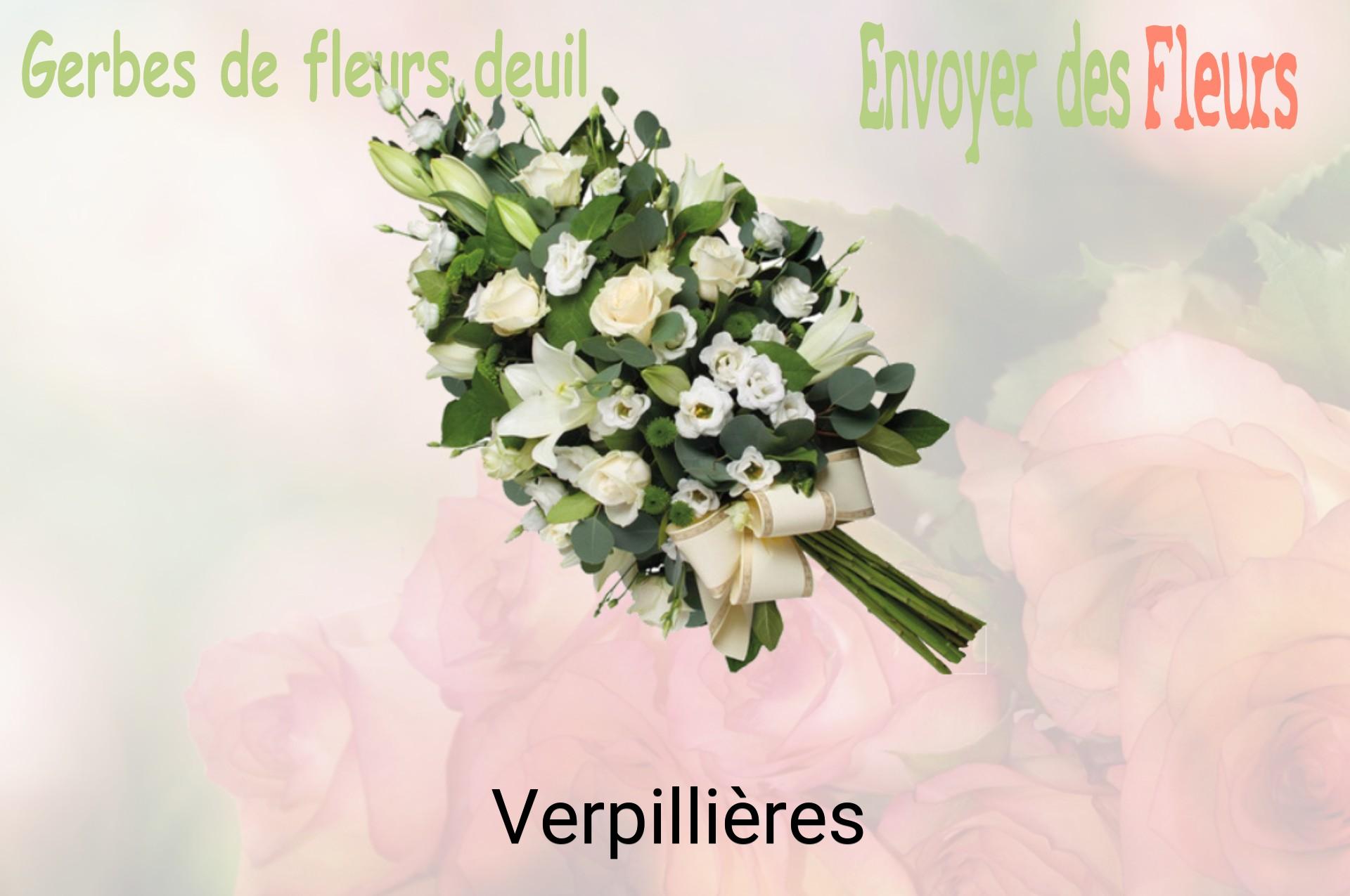 Gerbe de fleurs de deuil livrée à Verpillières